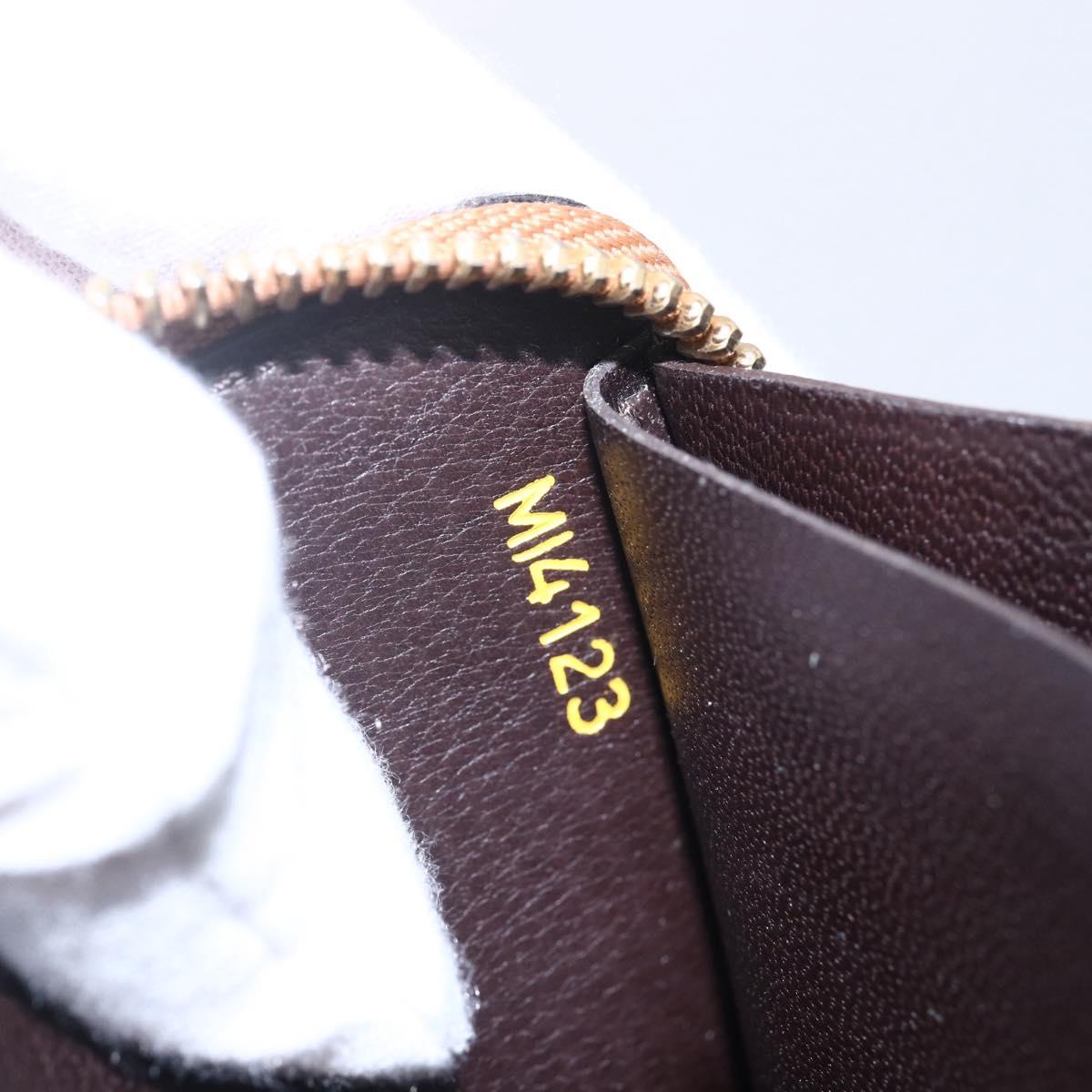 LOUIS VUITTON Parnassus PortefeuilleJena Wallet Leather Brown M58209 Auth 150897