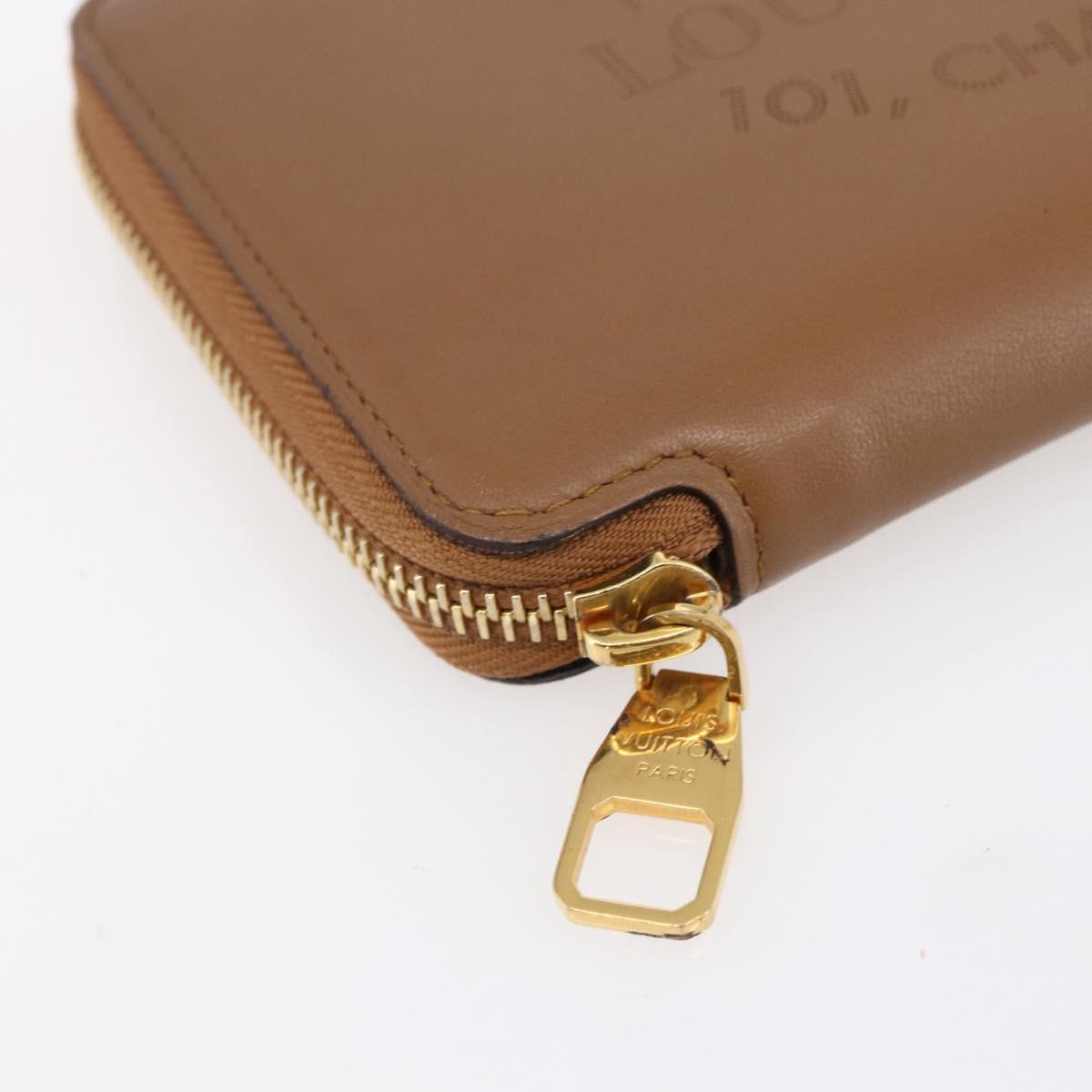 LOUIS VUITTON Parnassus PortefeuilleJena Wallet Leather Brown M58209 Auth 150897