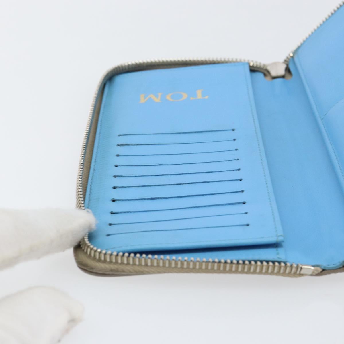 LOUIS VUITTON Taurillon Climbing Zippy Wallet Vertical Wallet M81573 Auth 150898