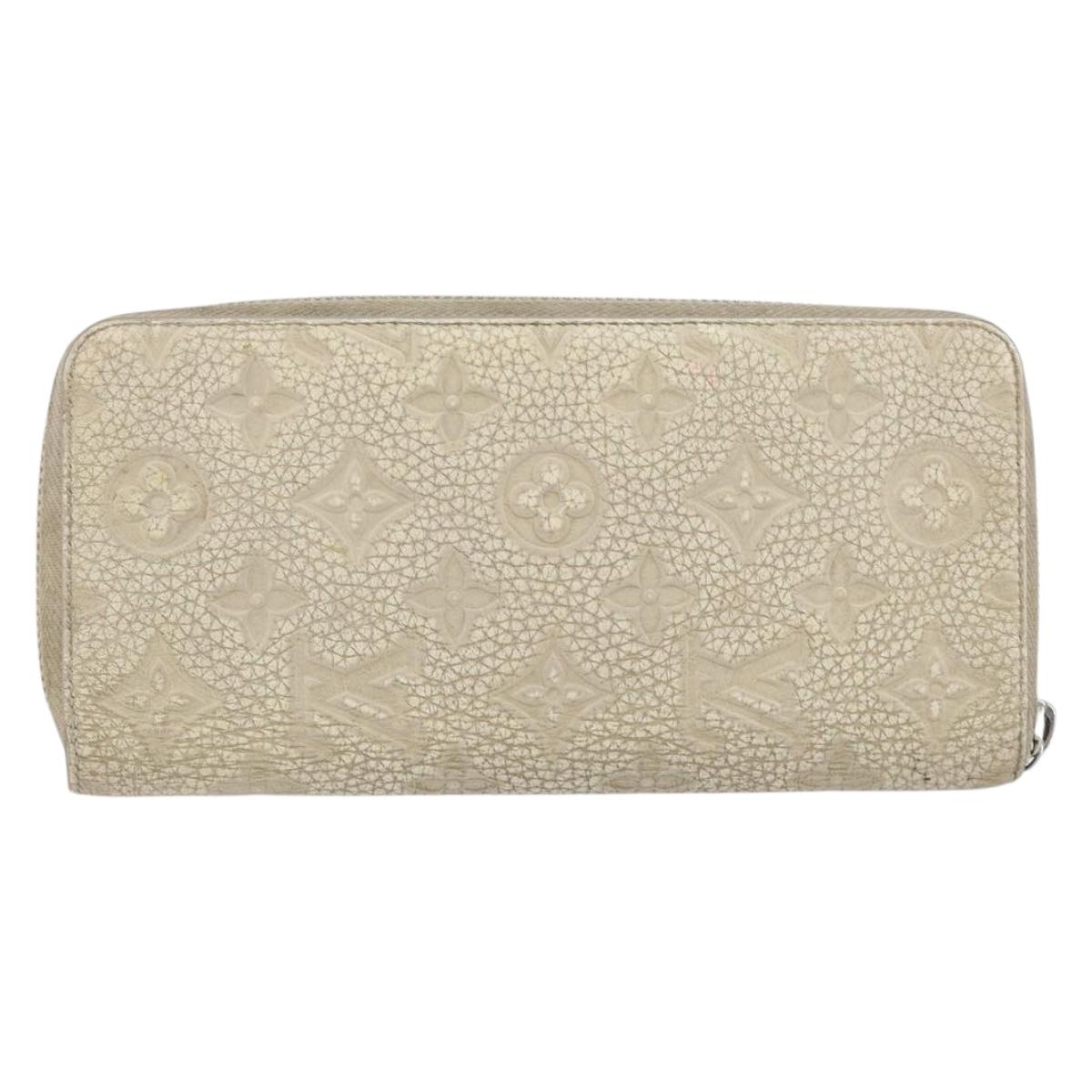 LOUIS VUITTON Taurillon Climbing Zippy Wallet Vertical Wallet M81573 Auth 150898