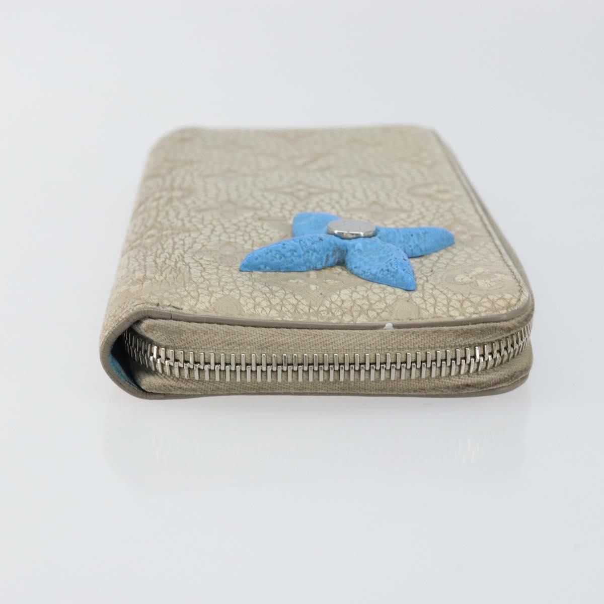 LOUIS VUITTON Taurillon Climbing Zippy Wallet Vertical Wallet M81573 Auth 150898