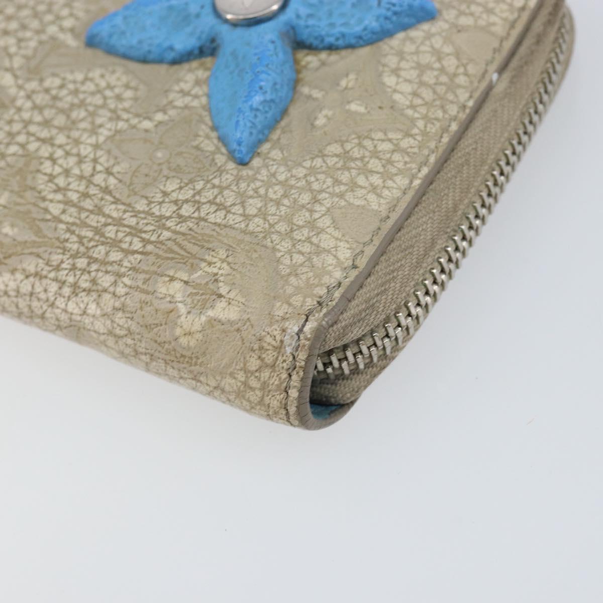 LOUIS VUITTON Taurillon Climbing Zippy Wallet Vertical Wallet M81573 Auth 150898