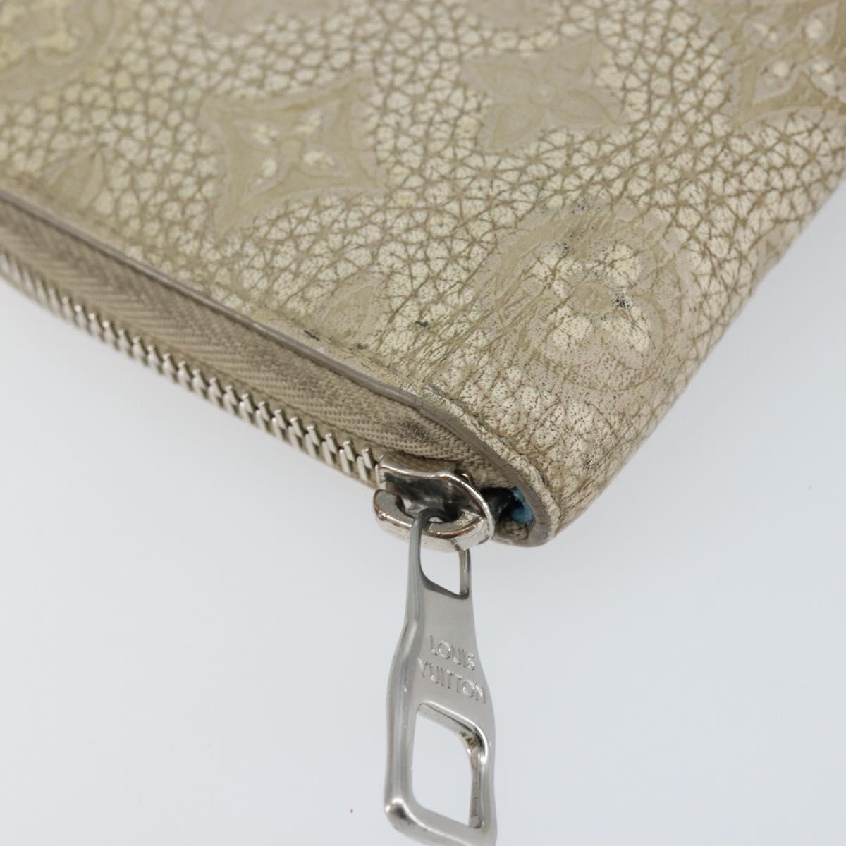 LOUIS VUITTON Taurillon Climbing Zippy Wallet Vertical Wallet M81573 Auth 150898