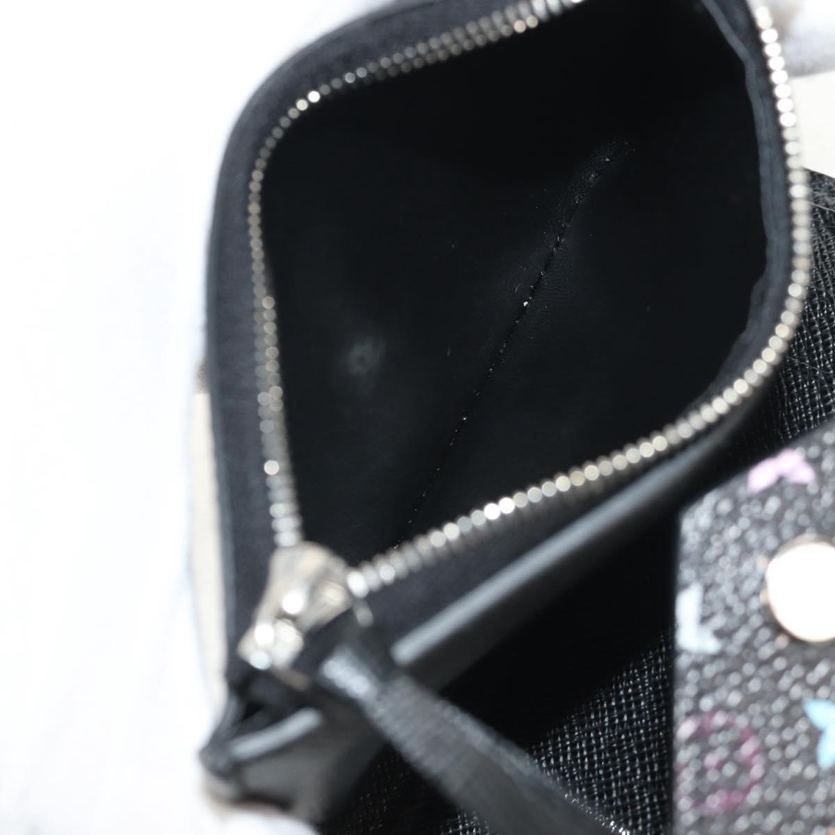 LOUIS VUITTON Multicolor Portefeuille Victorine Wallet Black M14163 Auth 150899M