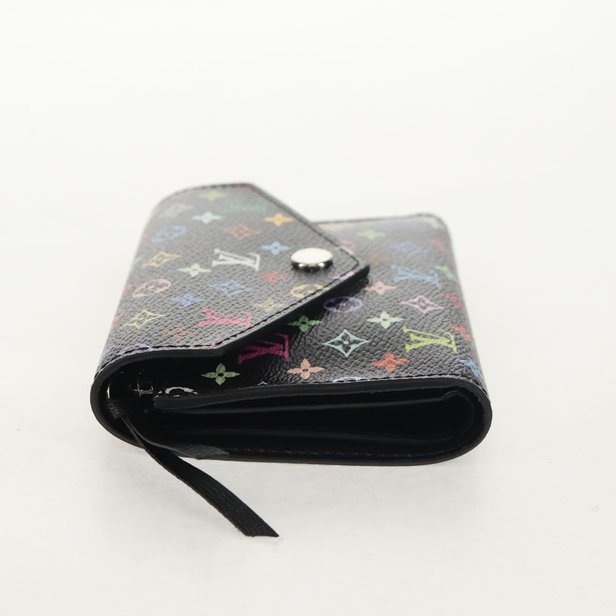 LOUIS VUITTON Multicolor Portefeuille Victorine Wallet Black M14163 Auth 150899M