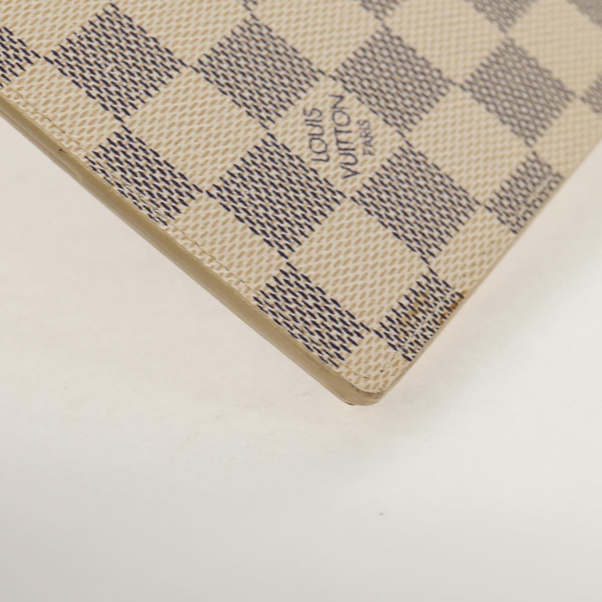 LOUIS VUITTON Damier Azur Agenda GM Day Planner Cover R20708 LV Auth 150903SAV