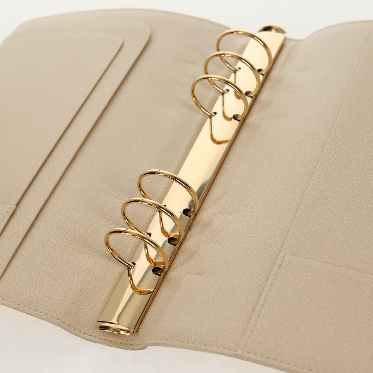 LOUIS VUITTON Damier Azur Agenda GM Day Planner Cover R20708 LV Auth 150903AV