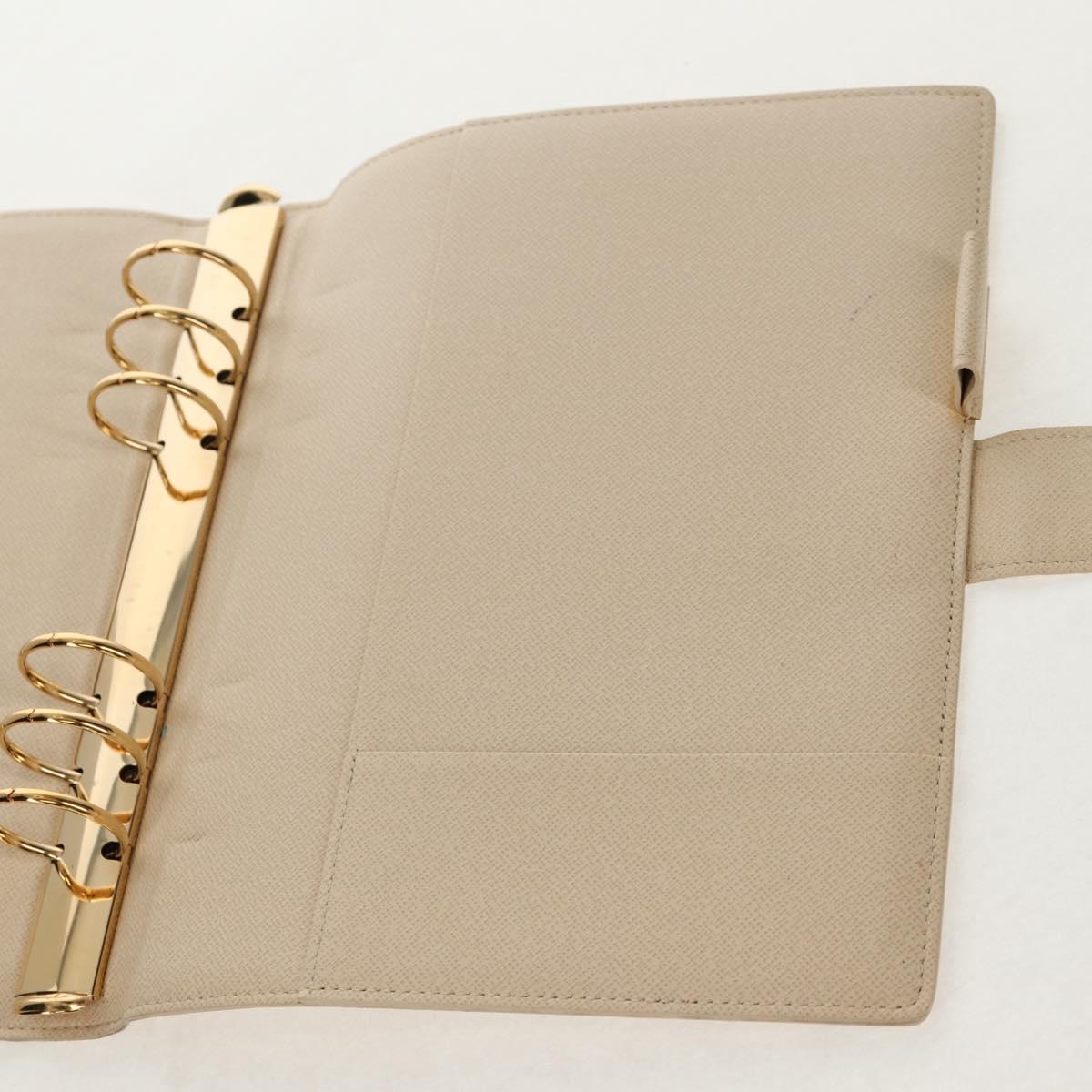 LOUIS VUITTON Damier Azur Agenda GM Day Planner Cover R20708 LV Auth 150903SAV