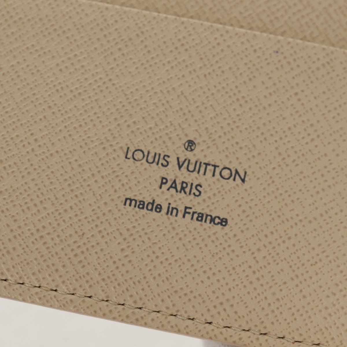 LOUIS VUITTON Damier Azur Agenda GM Day Planner Cover R20708 LV Auth 150903AV