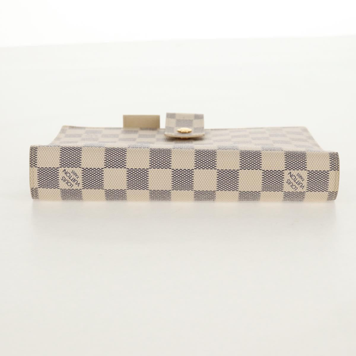 LOUIS VUITTON Damier Azur Agenda GM Day Planner Cover R20708 LV Auth 150903AV