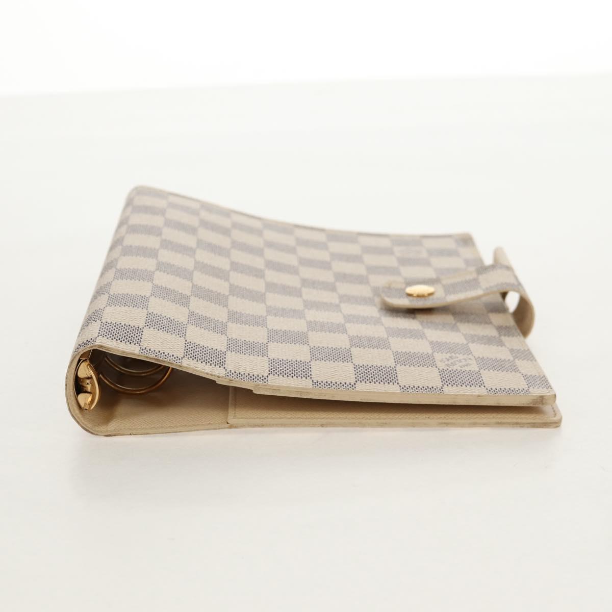 LOUIS VUITTON Damier Azur Agenda GM Day Planner Cover R20708 LV Auth 150903SAV