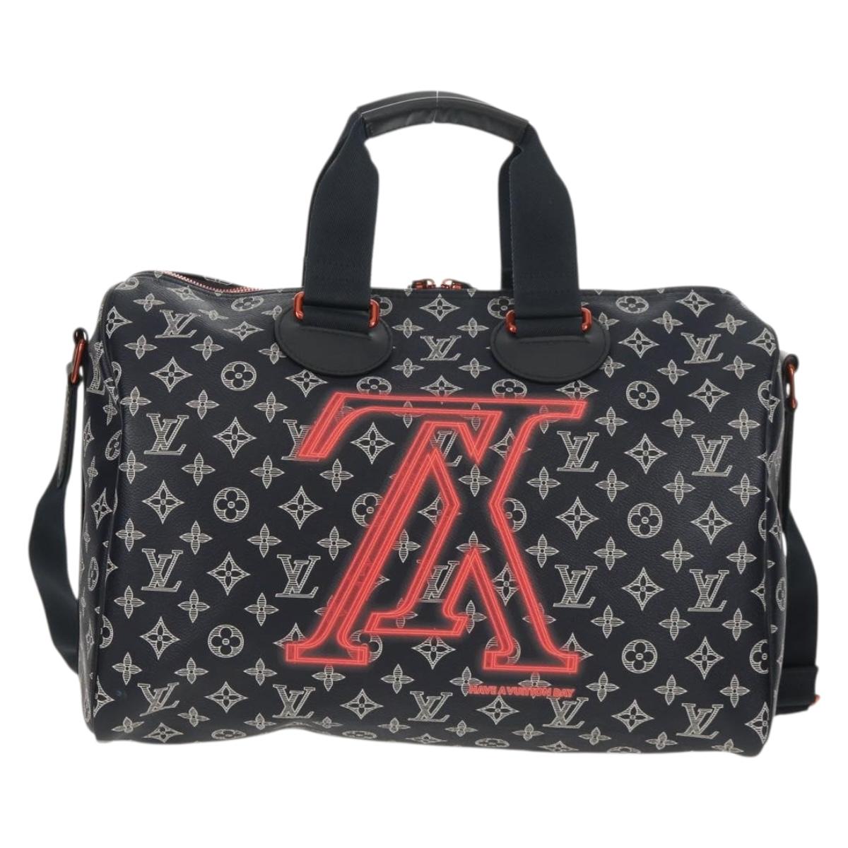 LOUIS VUITTON Ink Upside Down Speedy Bandouliere 40 Bag M43697 LV Auth 150913SM