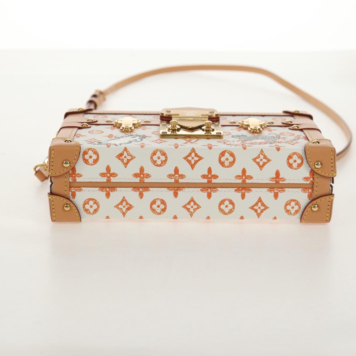 LOUIS VUITTON Catgram Petite Mar Shoulder Bag White M44407 LV Auth 150916SM