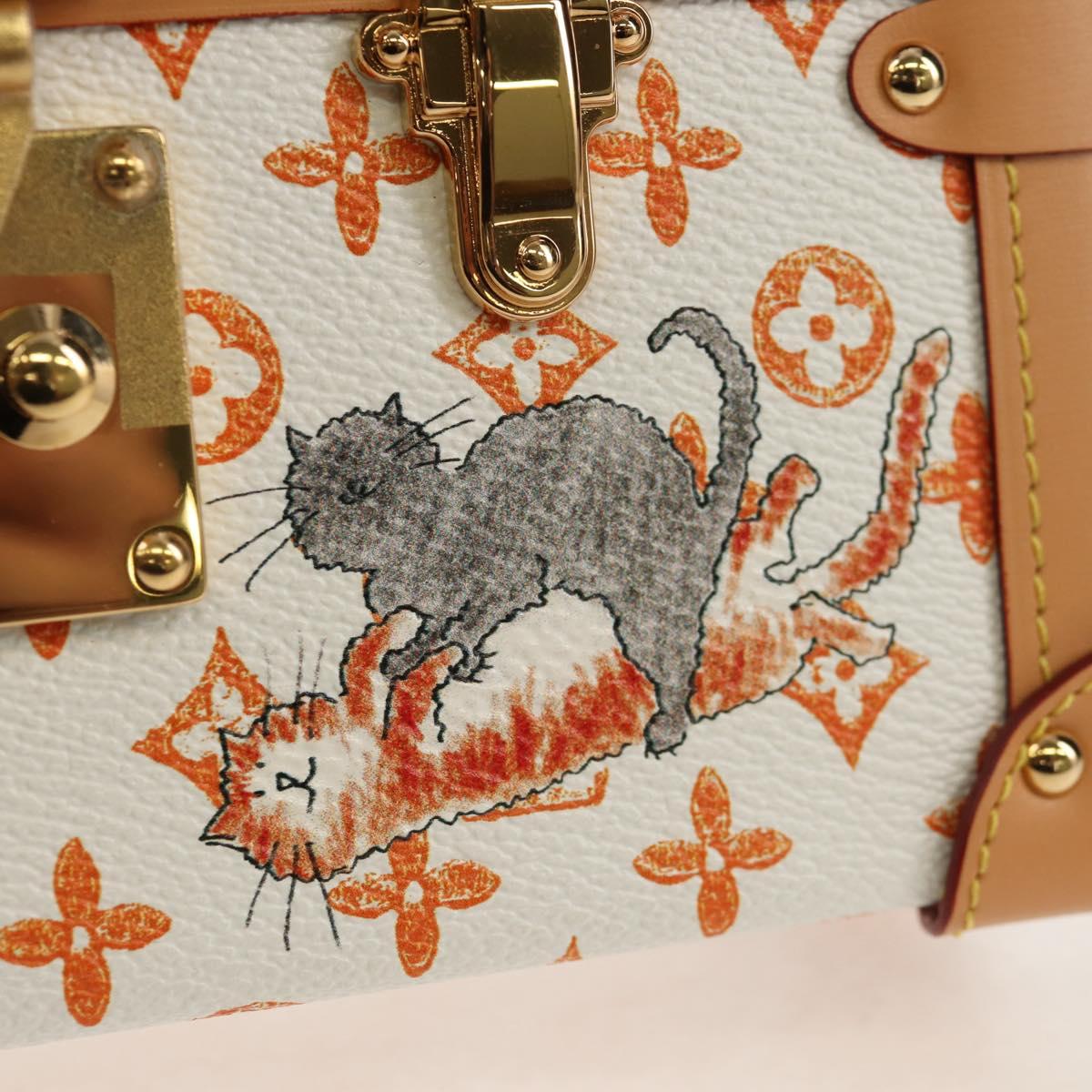 LOUIS VUITTON Catgram Petite Mar Shoulder Bag White M44407 LV Auth 150916SM