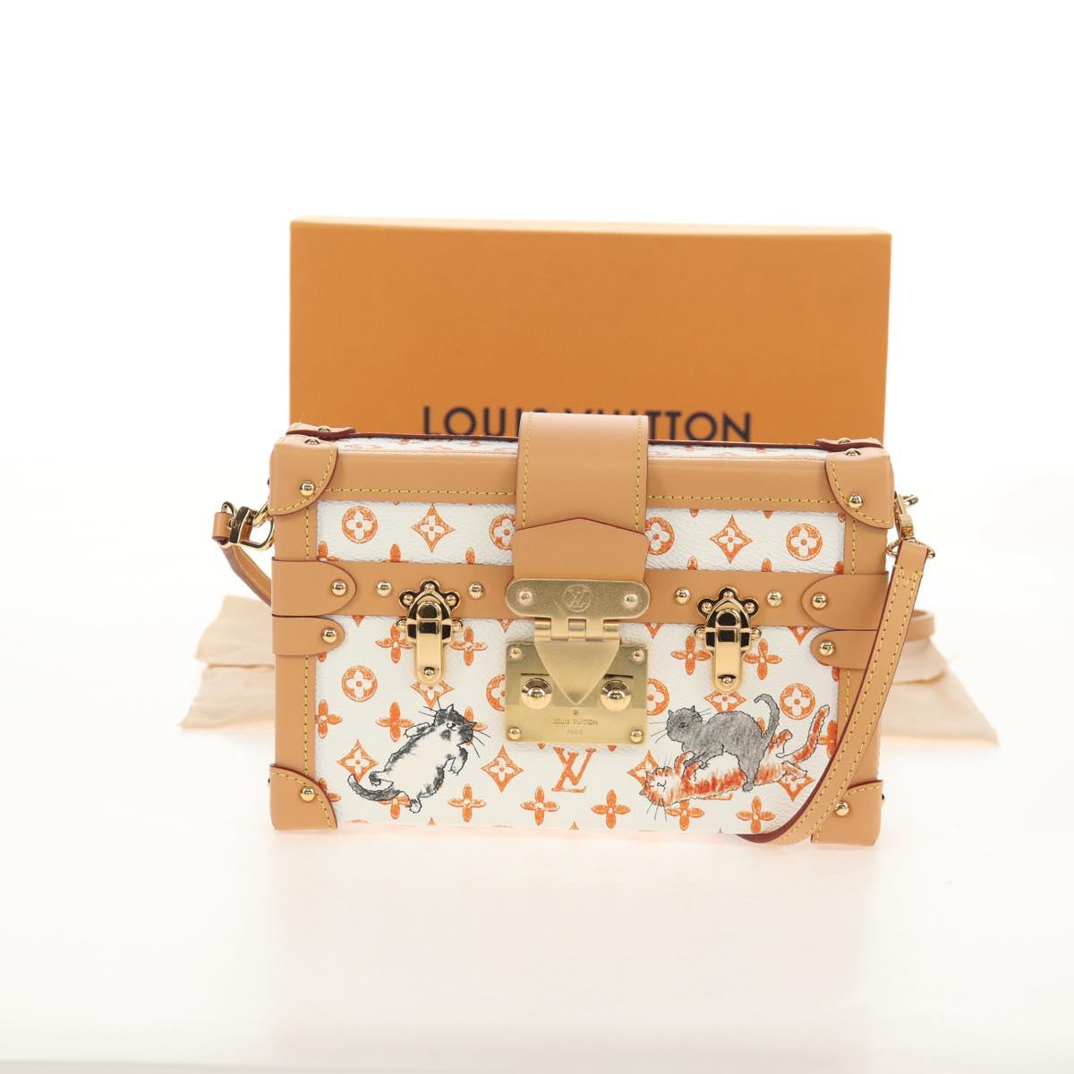 LOUIS VUITTON Catgram Petite Mar Shoulder Bag White M44407 LV Auth 150916SM