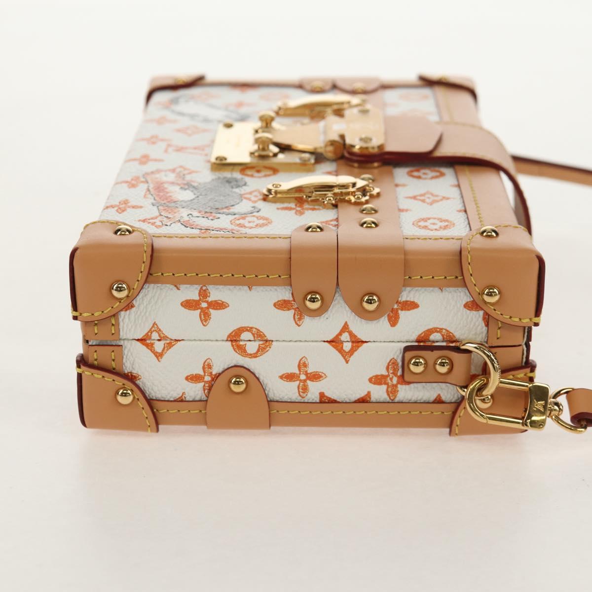 LOUIS VUITTON Catgram Petite Mar Shoulder Bag White M44407 LV Auth 150916SM