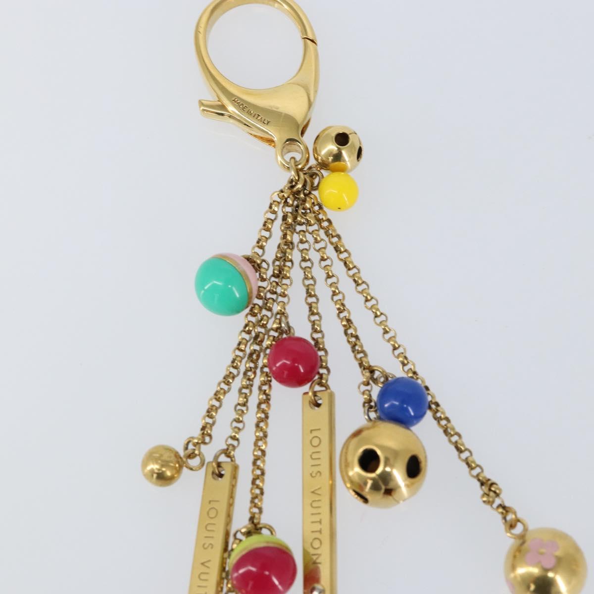 LOUIS VUITTON Porte Cles Grullo Key Holder metal Gold M62227 LV Auth 150917