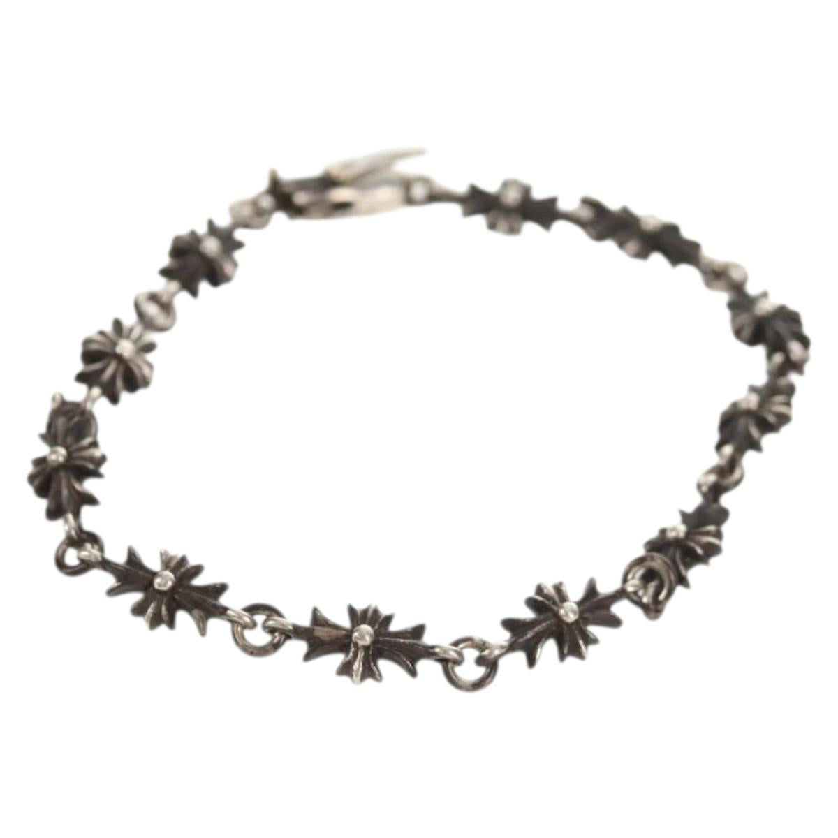 Chrome Hearts Tiny ECH Plus Bracelet Bracelet Ag925 11 Links Auth 150919AM