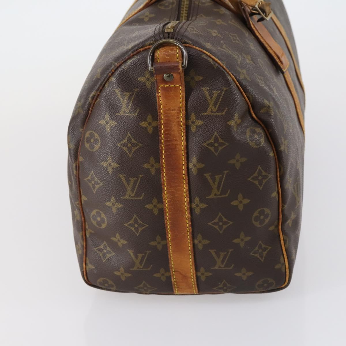 LOUIS VUITTON Monogram Keepall Bandouliere 45 Boston Bag M41418 LV Auth 150923