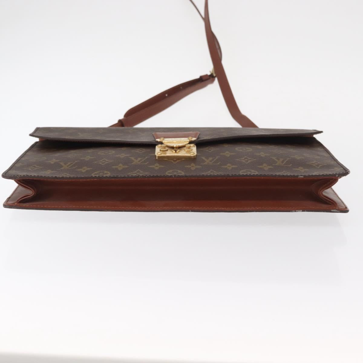 LOUIS VUITTON Monogram Porte Documents Bandouliere Bag M53338 LV Auth 150924