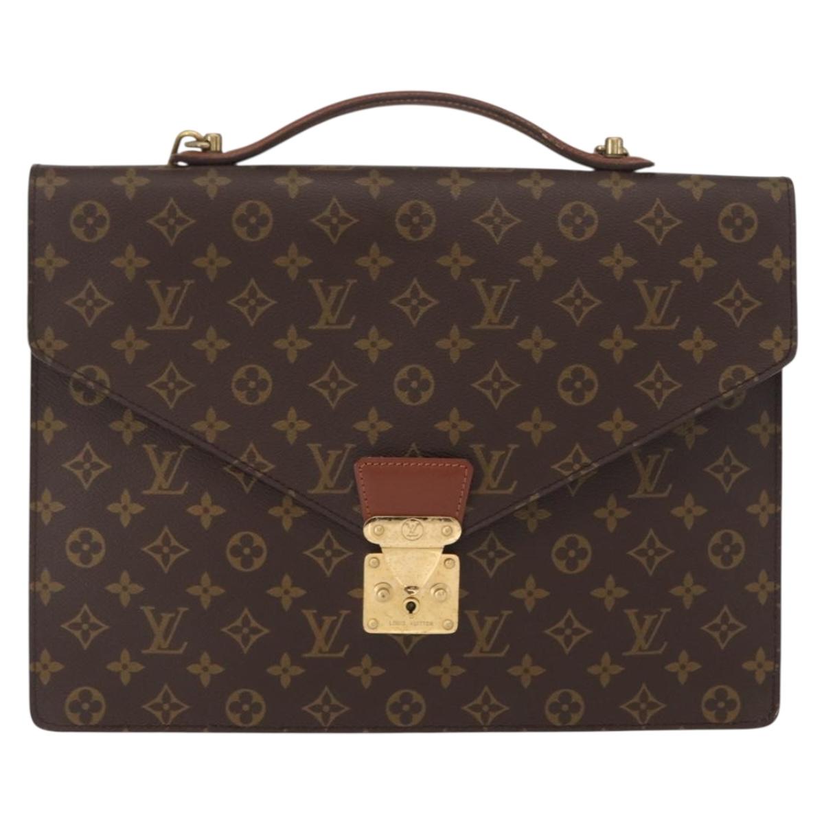 LOUIS VUITTON Monogram Porte Documents Bandouliere Bag M53338 LV Auth 150924