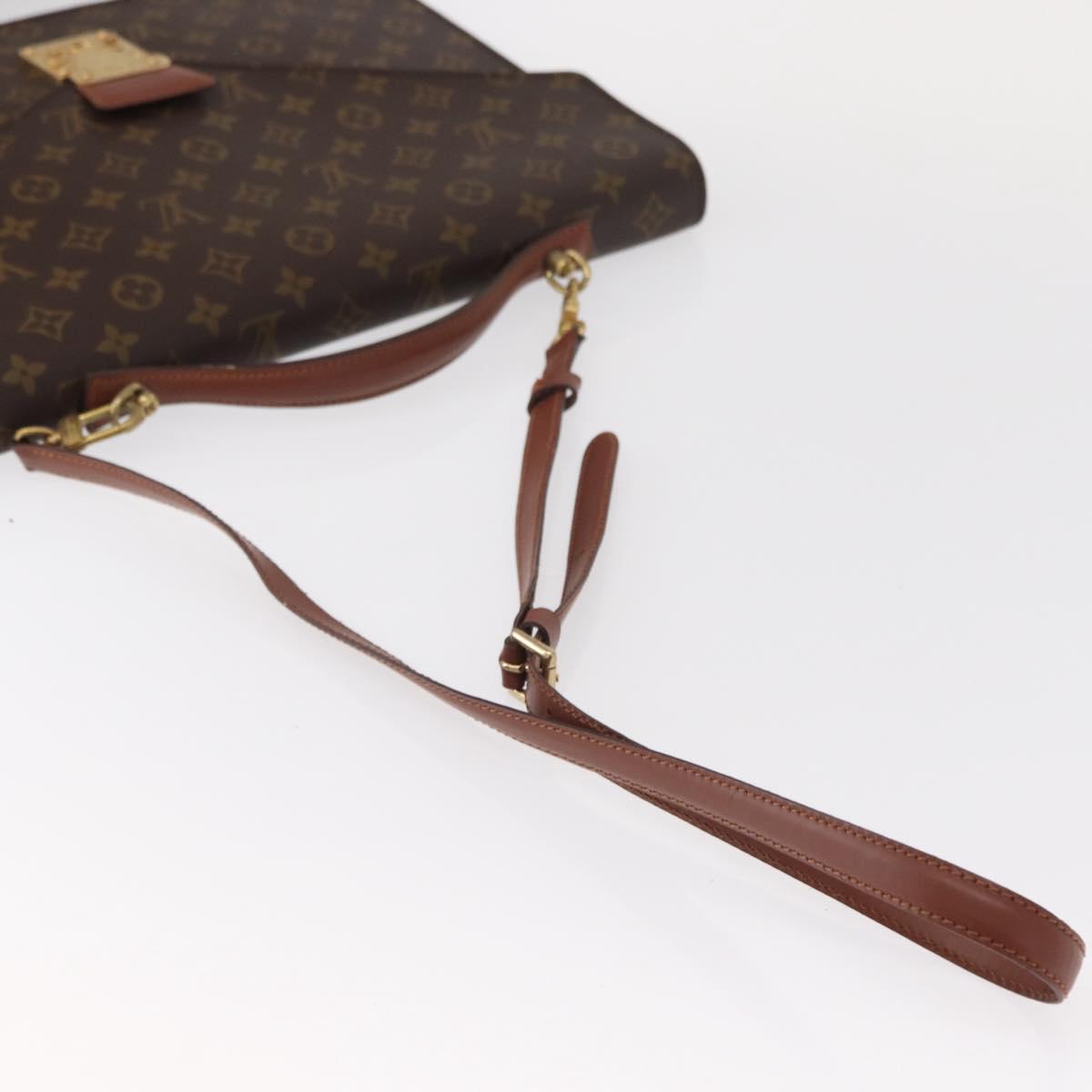 LOUIS VUITTON Monogram Porte Documents Bandouliere Bag M53338 LV Auth 150924