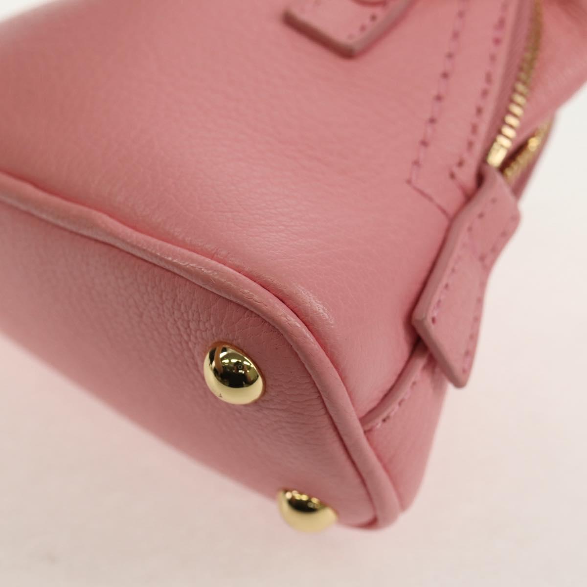 Maison Margiela Chain Shoulder Pouch 5AC Baby Leather 2way Pink Auth 150934M