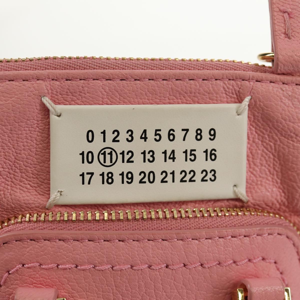 Maison Margiela Chain Shoulder Pouch 5AC Baby Leather 2way Pink Auth 150934M