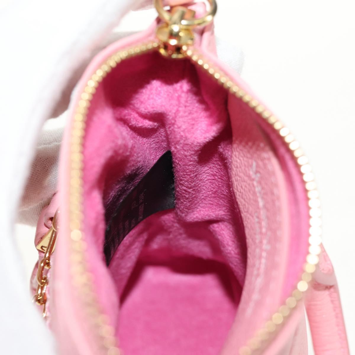 Maison Margiela Chain Shoulder Pouch 5AC Baby Leather 2way Pink Auth 150934M