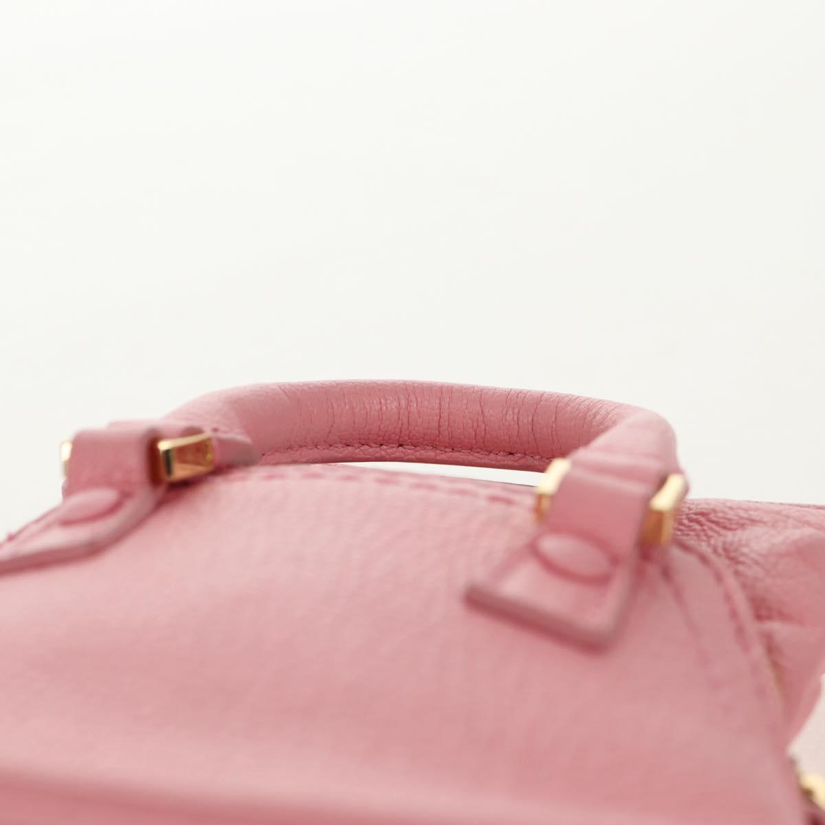 Maison Margiela Chain Shoulder Pouch 5AC Baby Leather 2way Pink Auth 150934M