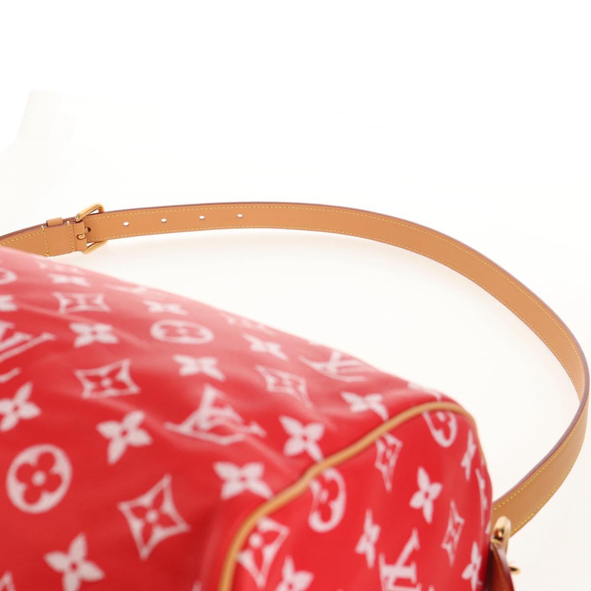 LOUIS VUITTON Monogram Speedy P9 Bandouliere 40 Bag Rouge M24420 Auth 150936SM