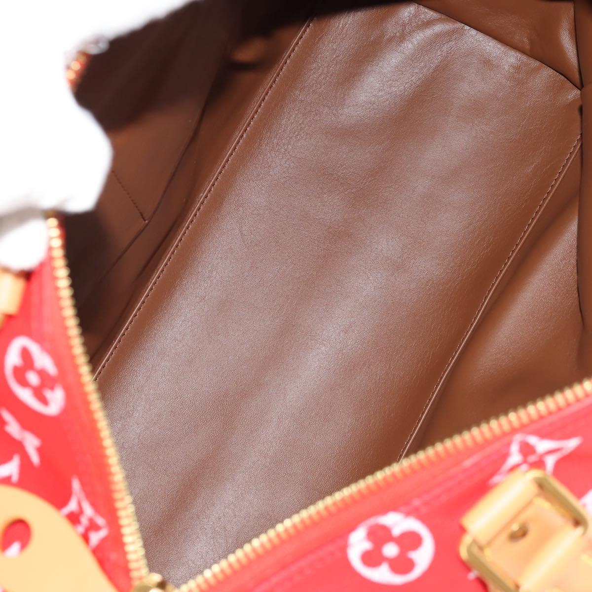 LOUIS VUITTON Monogram Speedy P9 Bandouliere 40 Bag Rouge M24420 Auth 150936SM