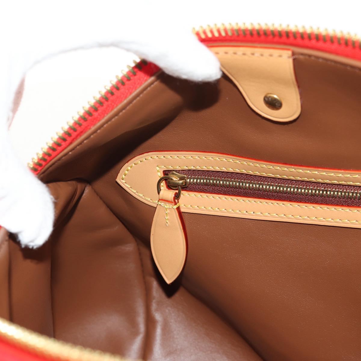 LOUIS VUITTON Monogram Speedy P9 Bandouliere 40 Bag Rouge M24420 Auth 150936SM