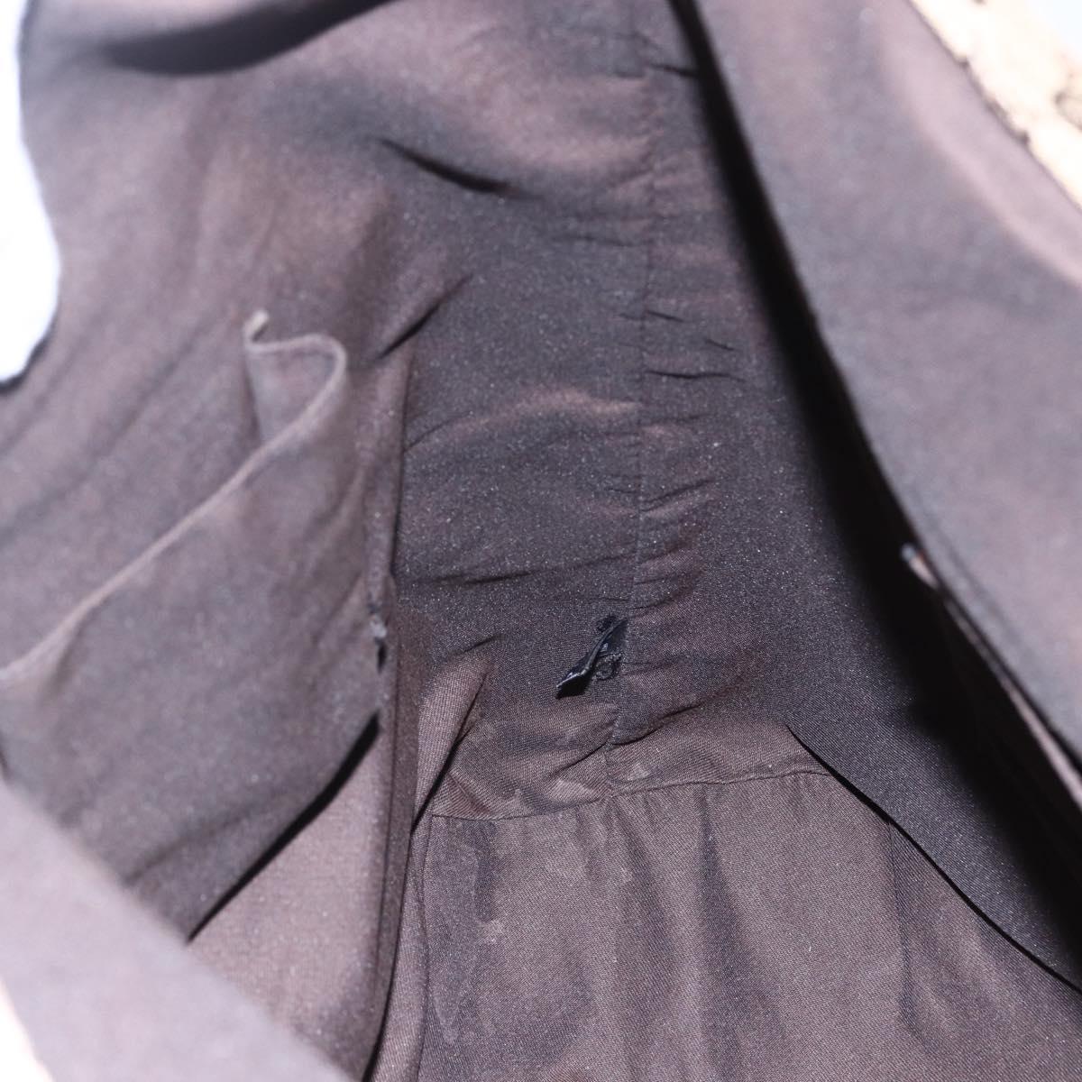 GUCCI GG Canvas Web Sherry Line Tote Bag Beige Red Green 189669 Auth 150943