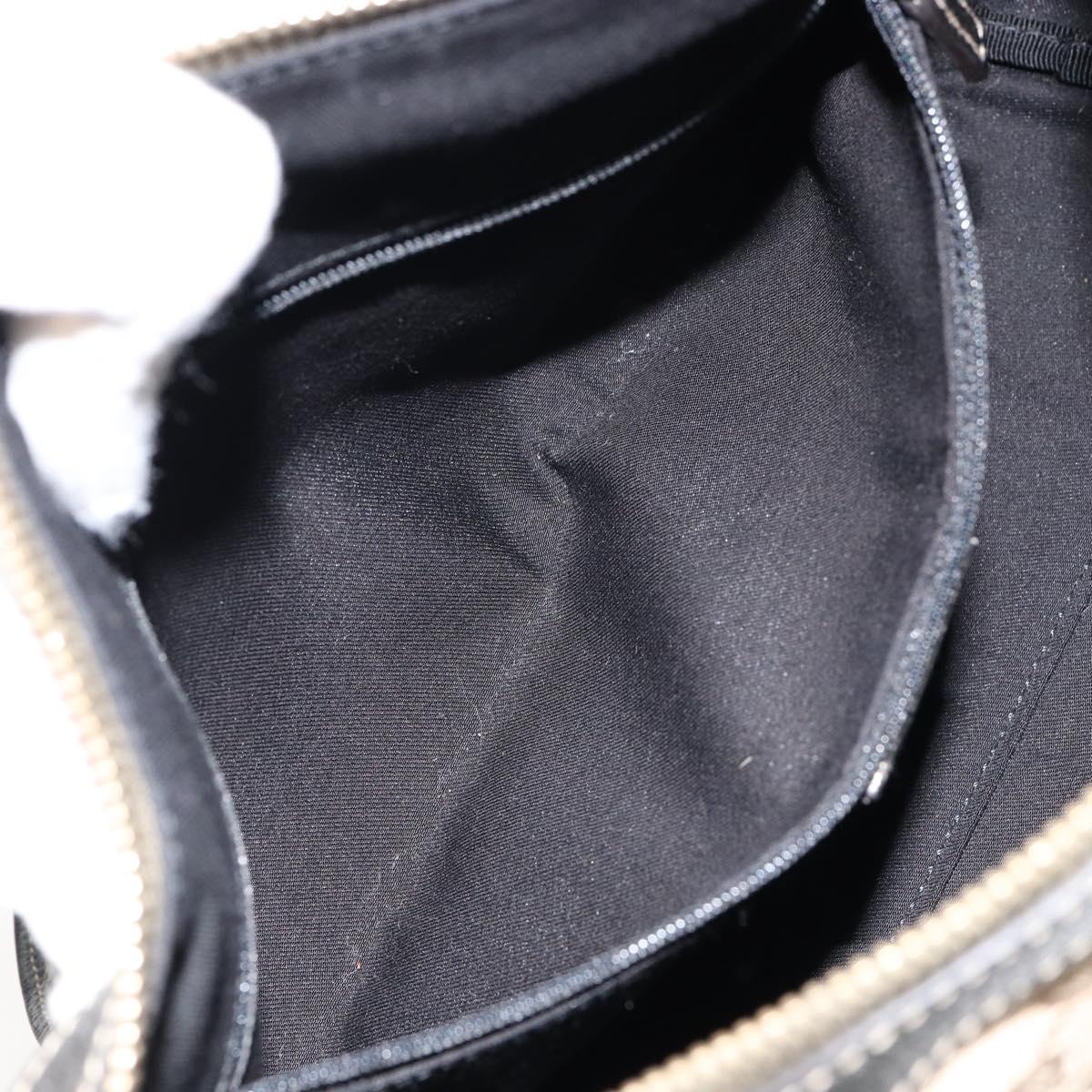 GUCCI GG Canvas Abbey Hand Bag Beige Gold 130942 Auth 150945