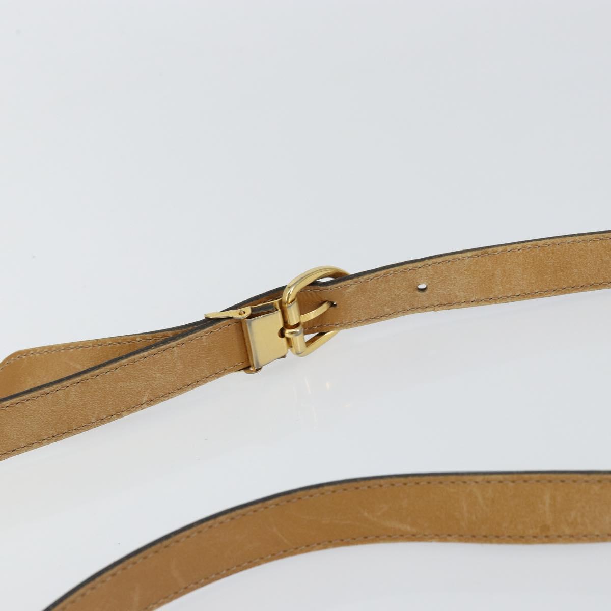 Christian Dior Honeycomb Canvas Shoulder Bag PVC Black gold Auth 150955