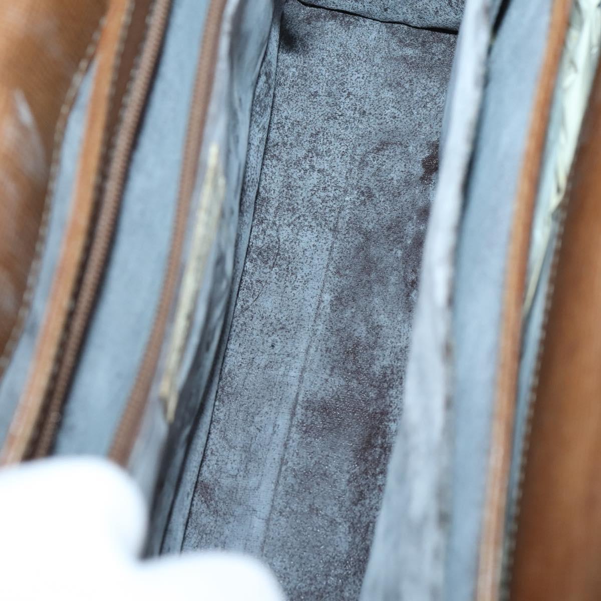 GIVENCHY Cartier Shoulder Bag Leather 2 Set Bordeaux Brown Auth 150976