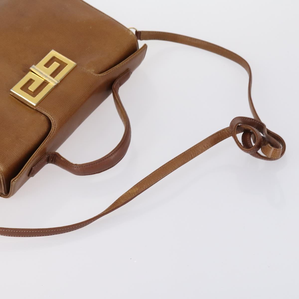 GIVENCHY Cartier Shoulder Bag Leather 2 Set Bordeaux Brown Auth 150976