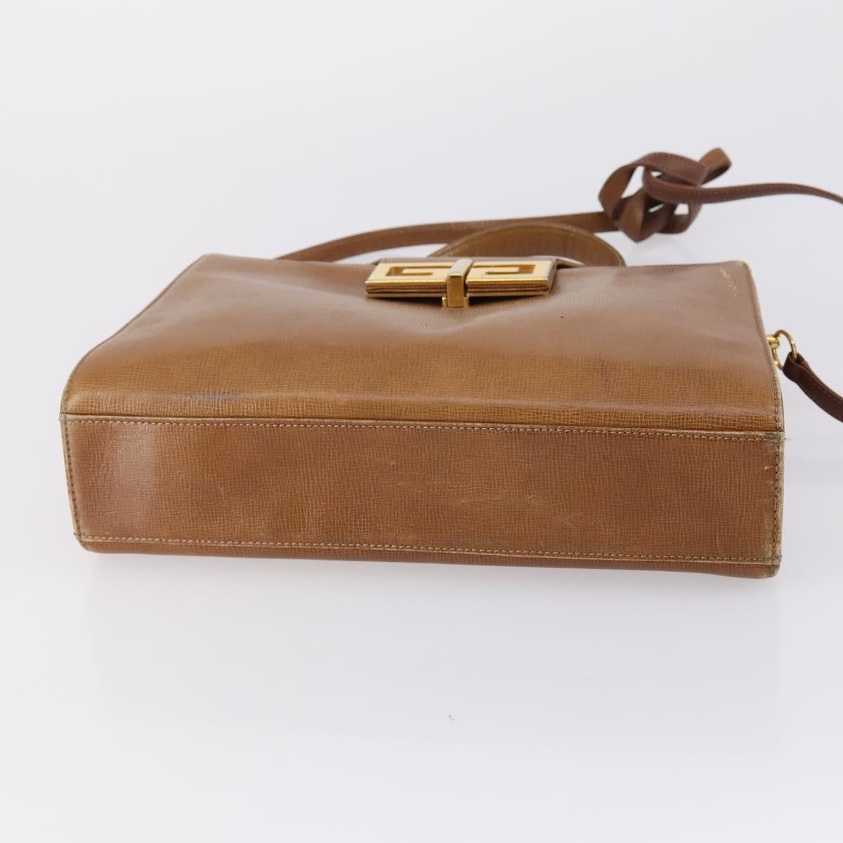 GIVENCHY Cartier Shoulder Bag Leather 2 Set Bordeaux Brown Auth 150976