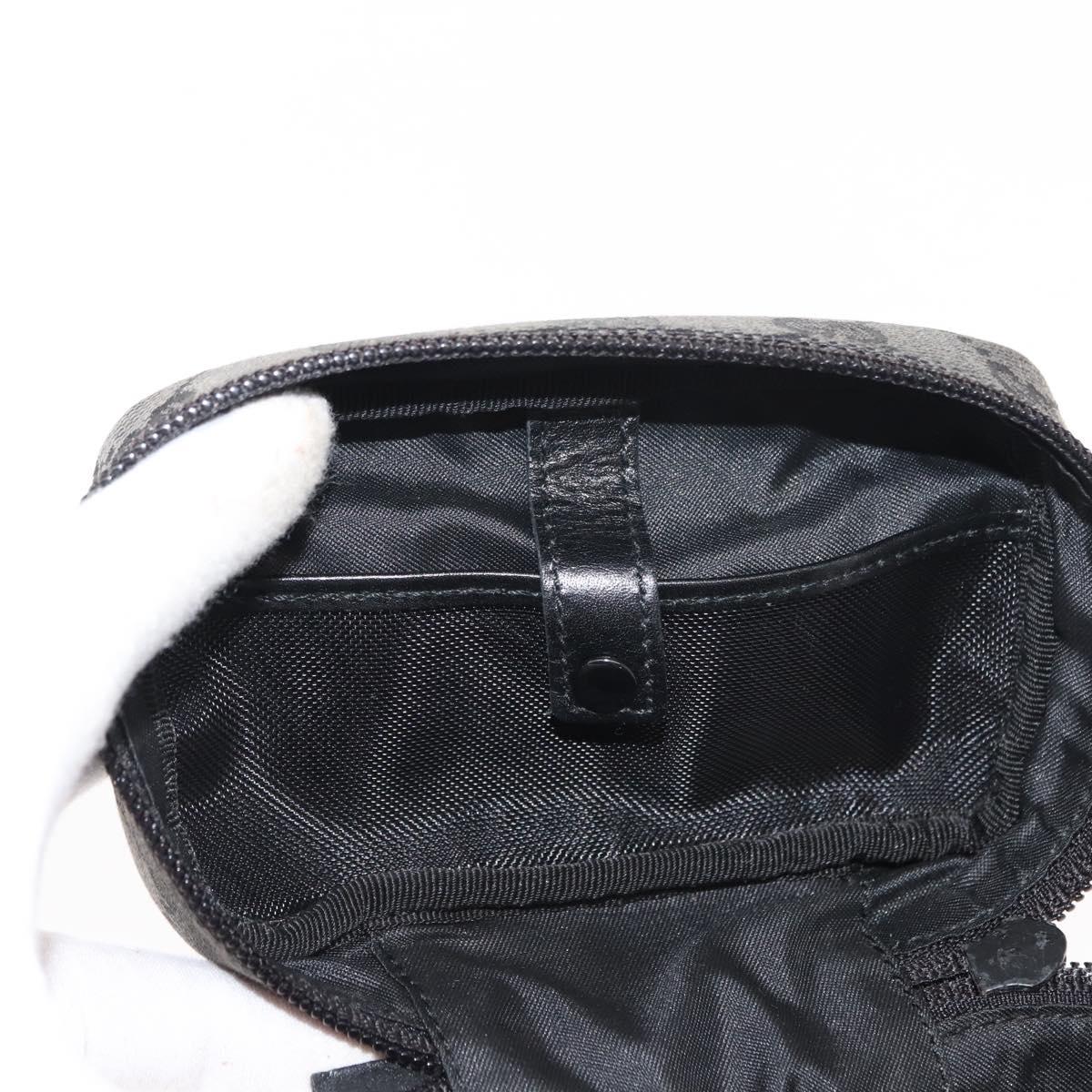 GUCCI GG Canvas Vanity Pouch Gray 039 0950 Auth 150990