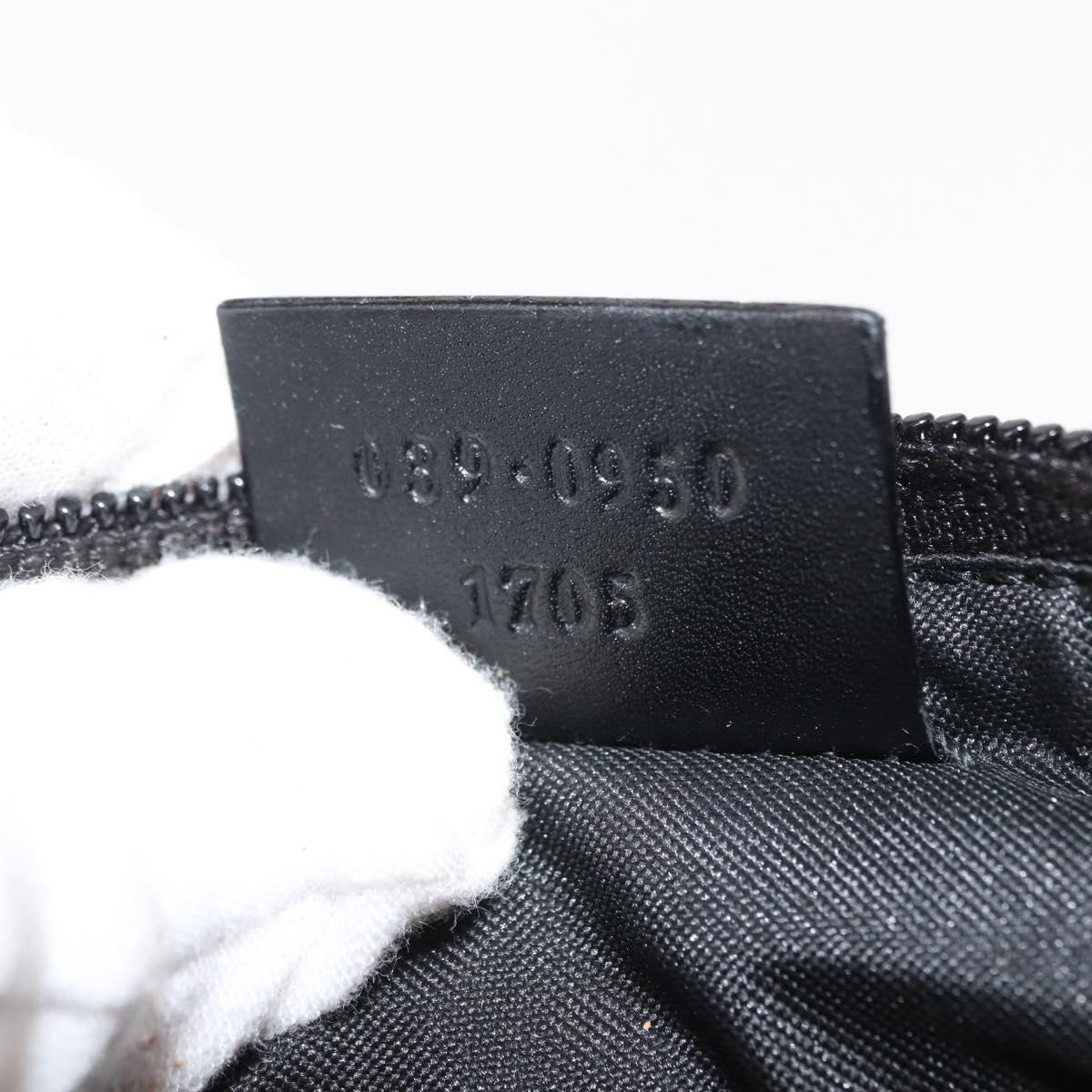 GUCCI GG Canvas Vanity Pouch Gray 039 0950 Auth 150990