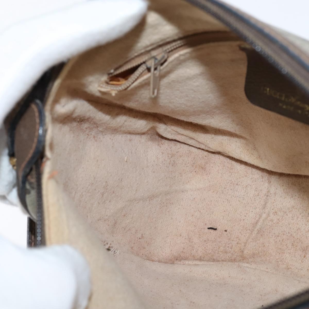 GUCCI GG Supreme Web Sherry Line Bag PVC Beige Gold 89 02 032 Auth 150998