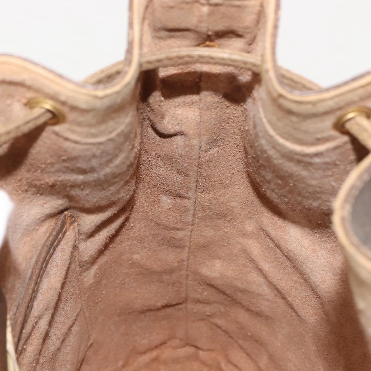 GUCCI GG Supreme Web Sherry Line Bag PVC Beige Gold 41 02 034 Auth 151000