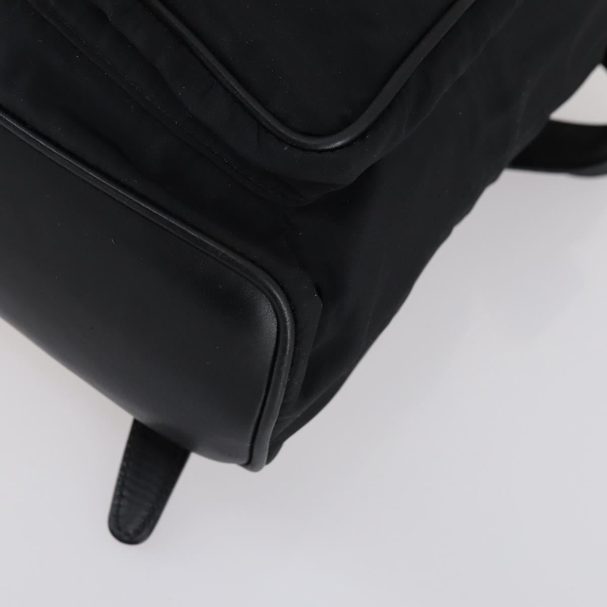 GUCCI Bamboo Backpack Nylon Leather Black Gold 003 58 0016 Auth 151020