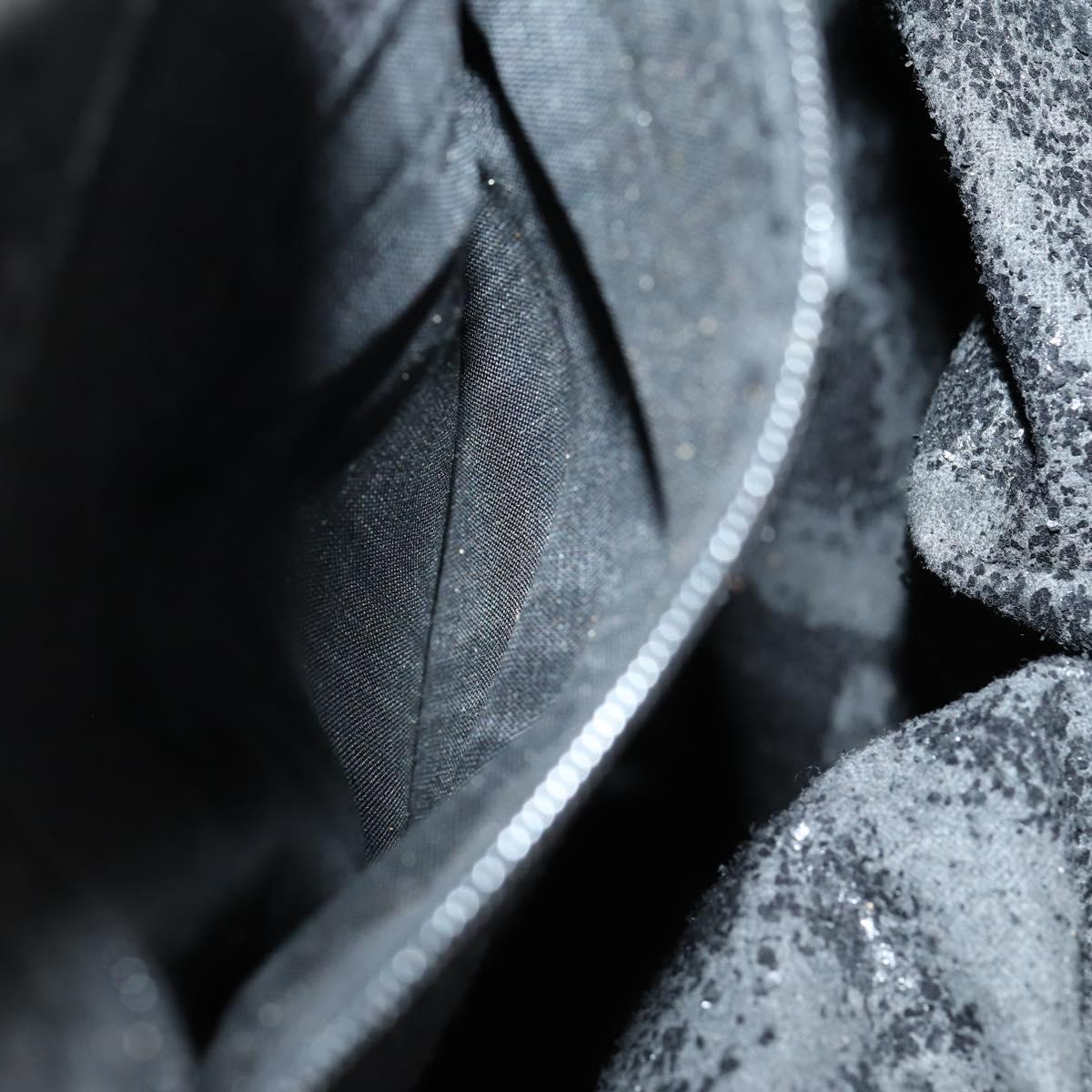 GUCCI Bamboo Backpack Nylon Leather Black Gold 003 58 0016 Auth 151020