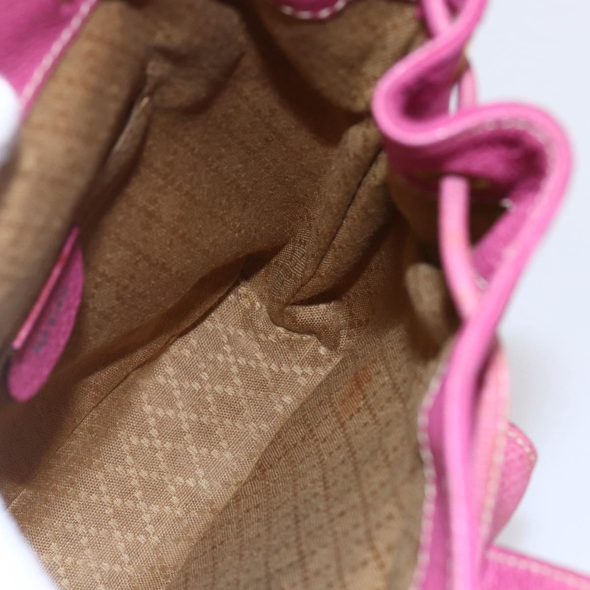 GUCCI Bamboo Backpack Suede Pink Gold 003 2058 0030 Auth 151021