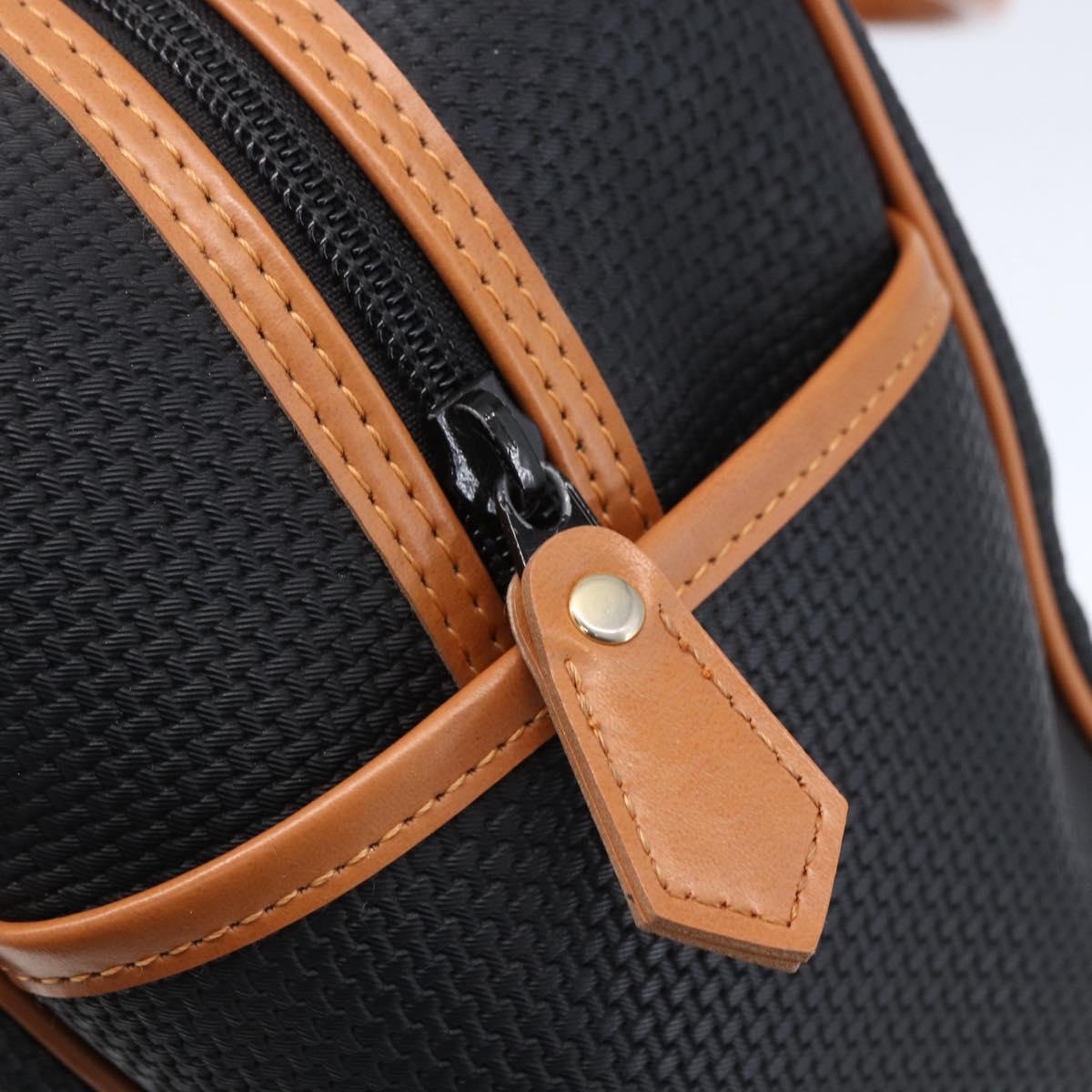 SAINT LAURENT Boston Bag PVC Black Gold Auth 151062