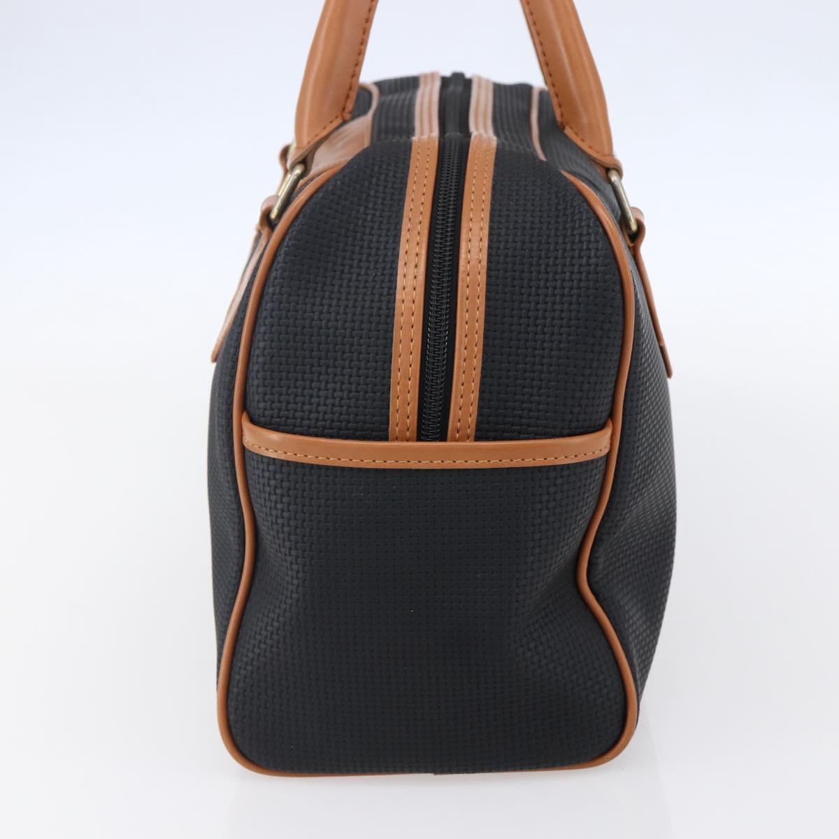 SAINT LAURENT Boston Bag PVC Black Gold Auth 151062