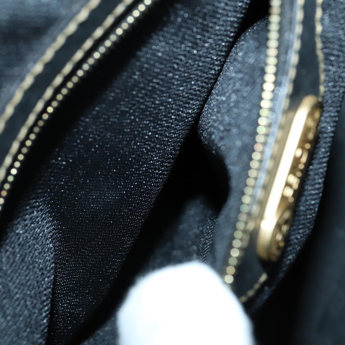 FENDI Pecan Canvas Backpack PVC Brown Black gold Auth 151065