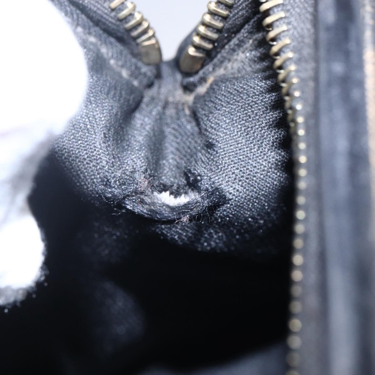 FENDI Pecan Canvas mini Boston Bag PVC Brown Gold black Auth 151067